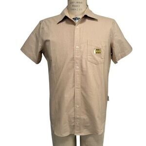 Advisory Board Crystals Abc. Short Sleeve Shirt Mens S Button Front Workwear NEW